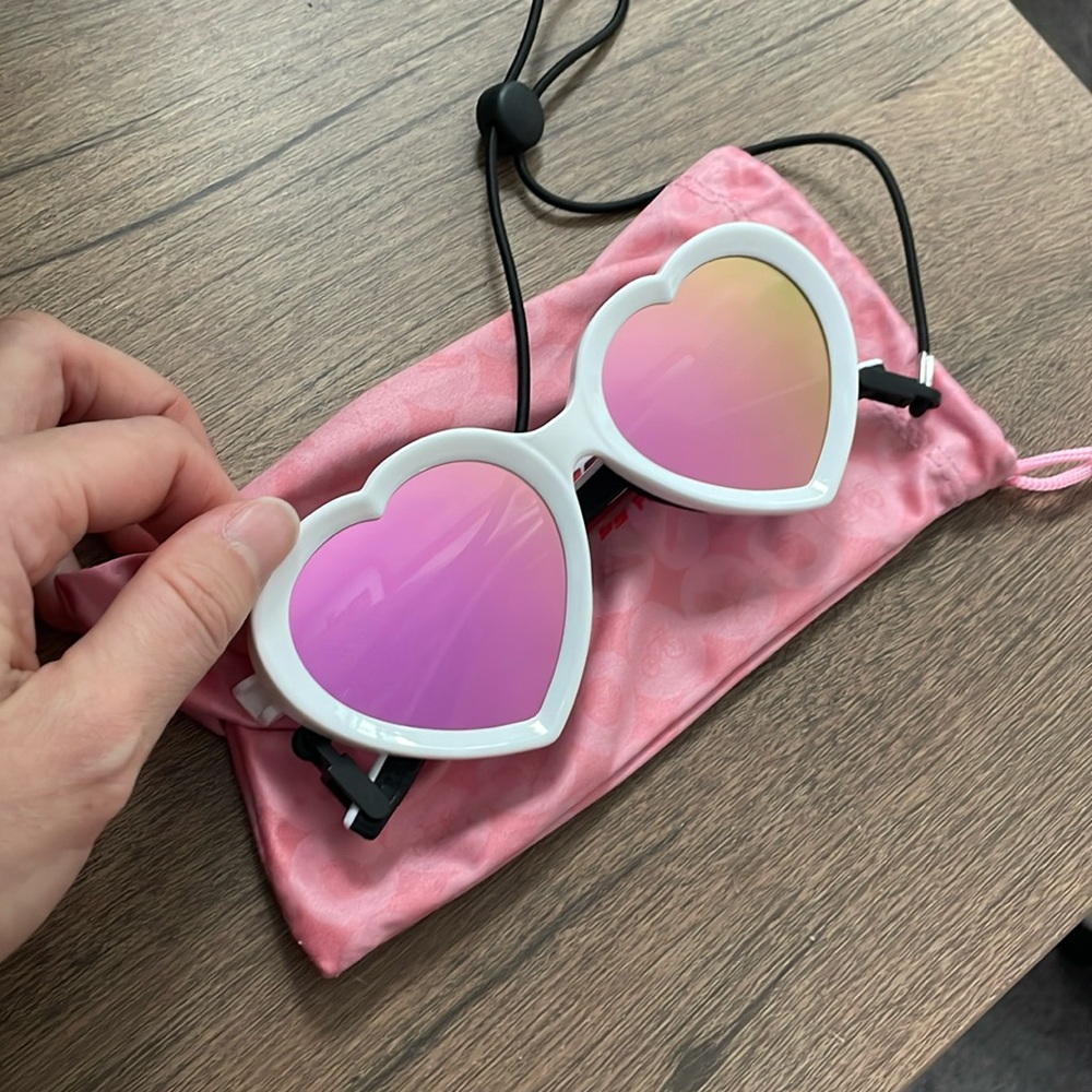 Pit viper heart sunglasses!
